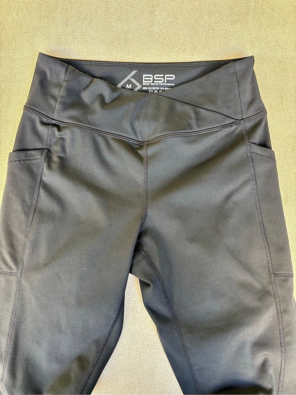 BSP Women's Black Leggings Size Medium good